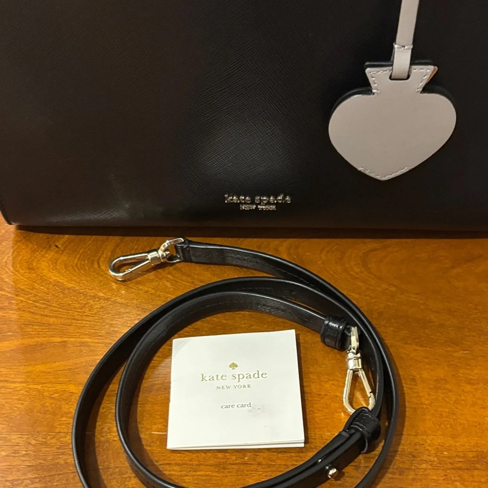 Kate Spade New York‎ Spencer Medium Satchel two-tone black/grey leather